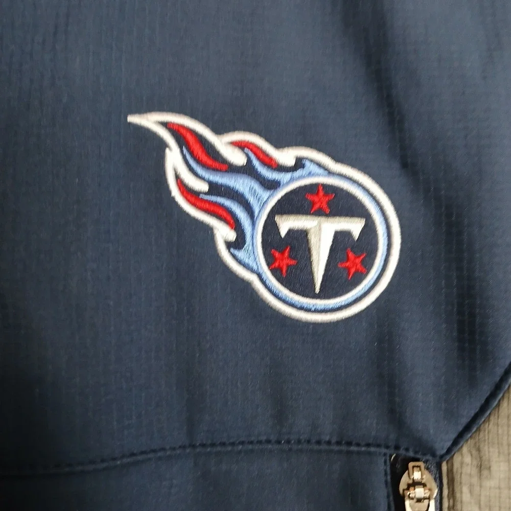 NWT Tennessee Titans NFL Full Zip-Up Jacket Size Small‎ Men's Blue Grey Official